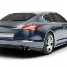HP Charcoal window tinting installed on a Porsche Photo of Solar Gard HP Charcoal window tinting installed on a Porsche