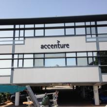 Sentinel Plus window tinting installed on the Accenture Consulting building Photo of Solar Gard Sentinel Plus window tinting installed on the Accenture Consulting building